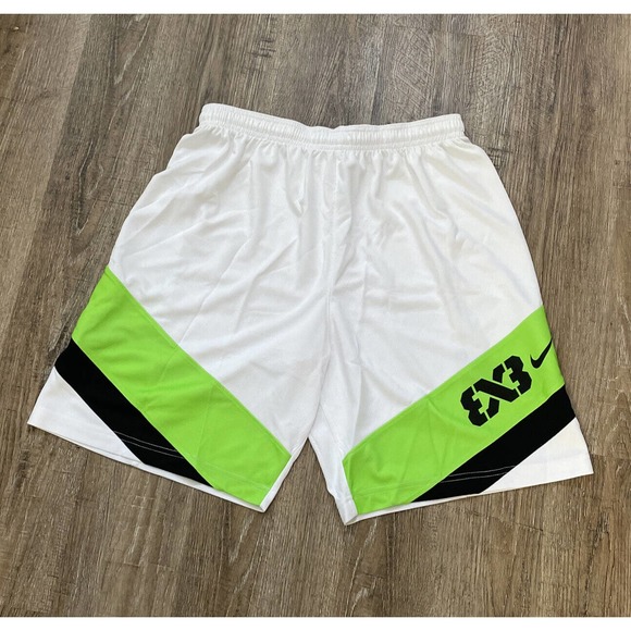 Nike Mens Team FIBA 3X3 Olympic Basketball Shorts White Green Size Large - Picture 1 of 3